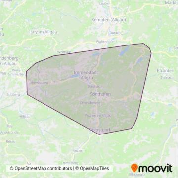 Схема покрытия компании Komm mit