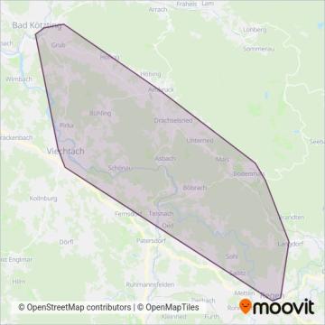 Схема покрытия компании Linienverkehr1