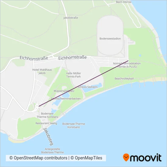 Stadtbus Konstanz coverage area map