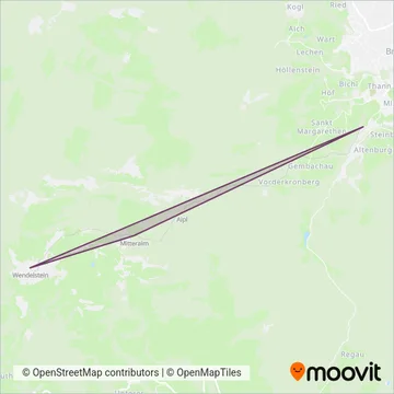 Wendelsteinbahn coverage area map