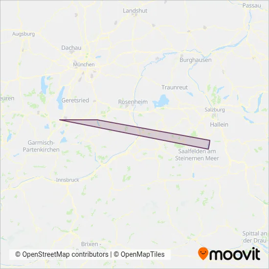 Bayerische Seen-Schifffahrt1 coverage area map