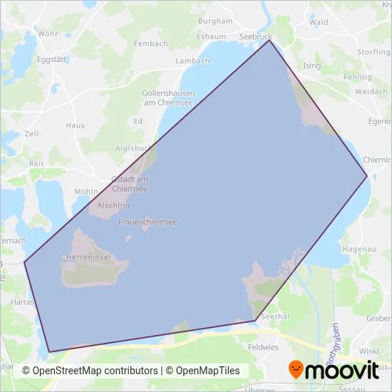 Chiemsee-Schiffahrt Ludwig Feßler (Ferry) coverage area map