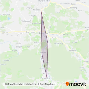 Схема покрытия компании Berchtesgadener Land Bahn (Автобус)
