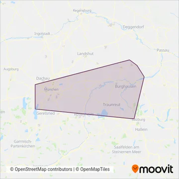 Схема покрытия компании Brodschelm Linie (Автобус)