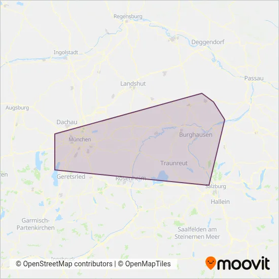 Brodschelm Linie coverage area map