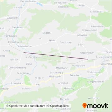 Схема покрытия компании GYRB Go-Ahead Bayern GmbH