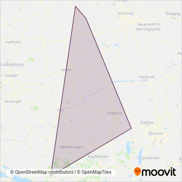 Схема покрытия компании GYRE Go-Ahead Bayern GmbH
