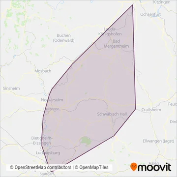 Go-Ahead coverage area map