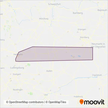 Схема покрытия компании Bus (Region)