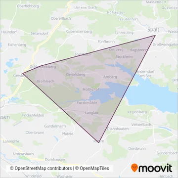 Bus Region (OVF) coverage area map