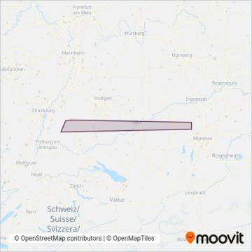 Схема покрытия компании Private Omnibusunternehmer GmbH