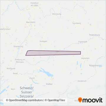 Схема покрытия компании Private Omnibusunternehmer GmbH