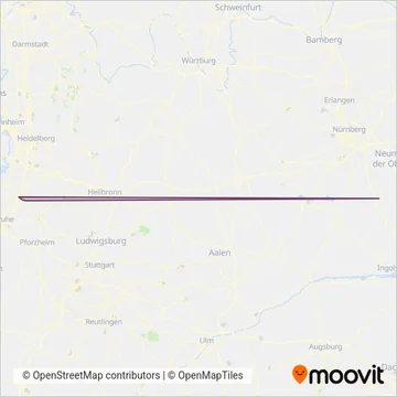 Bus RVS coverage area map
