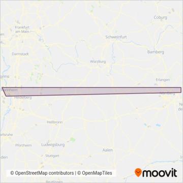 Схема покрытия компании RNV Ludwigshafen(Bus)