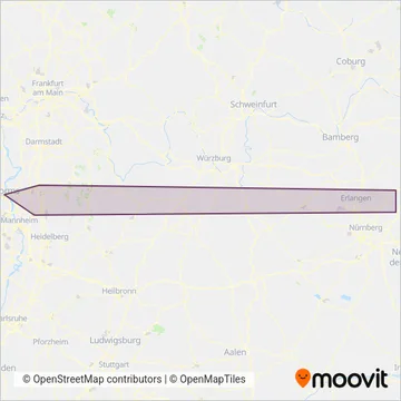 Verkehrsgesellschaft Gersprenztal/Sauter coverage area map