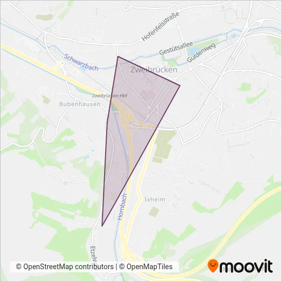 Stadtwerke Zweibrücken (Bus) Verbundsgebiet