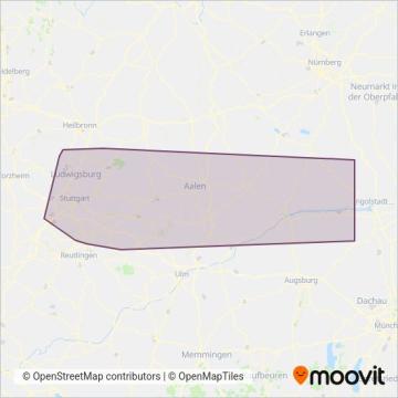 Схема покрытия компании Privatunternehmer-Bus (VVS)