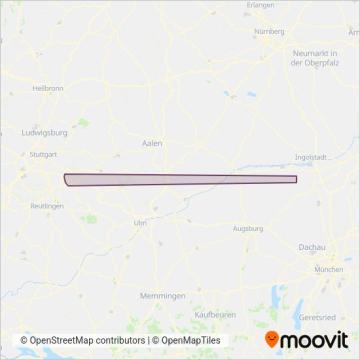 Схема покрытия компании Privatunternehmer-Bus (nicht VVS)