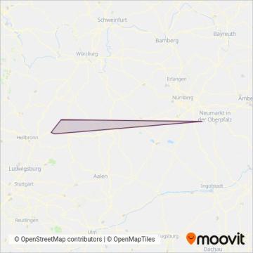 Схема покрытия компании RegioBus NVH