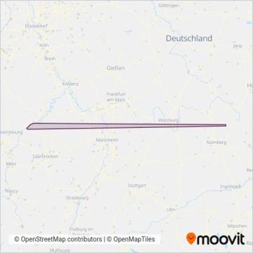 Схема покрытия компании Stadtwerke Trier