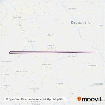 Схема покрытия компании Eifel-Mosel Verkehrsgesellschaft