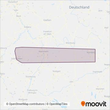 Схема покрытия компании Saar-Mobil GmbH