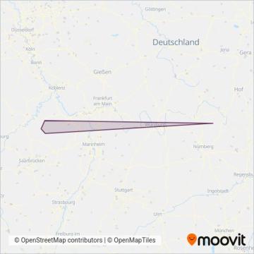 Схема покрытия компании Scherer Reisen Omnibus Gesellschaft mbH