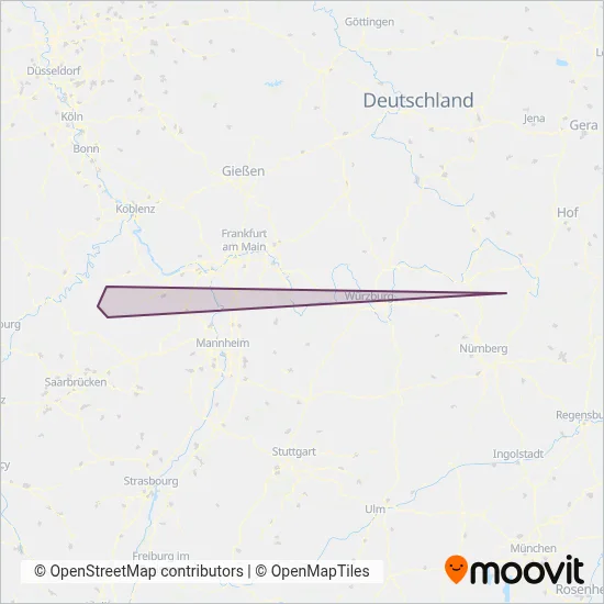 Scherer Reisen Omnibus Gesellschaft mbH coverage area map
