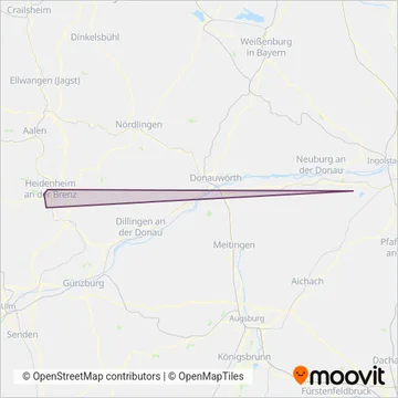 Heidenheimer Verkehrsgesellschaft1 coverage area map