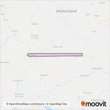 Схема покрытия компании Dürk-Reisen