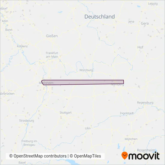 Dürk-Reisen coverage area map