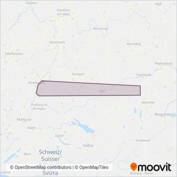 Схема покрытия компании TGO-EFA Datenversorgung