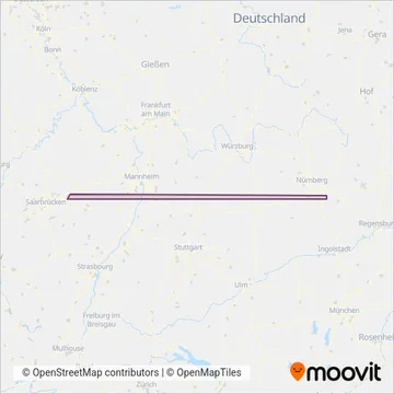Схема покрытия компании DB Regio Bus Mitte1