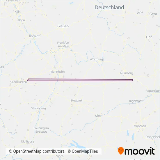DB Regio Bus Mitte1 coverage area map