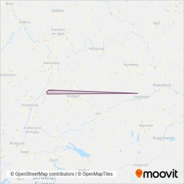 Схема покрытия компании Bus Richard Eberhardt GmbH
