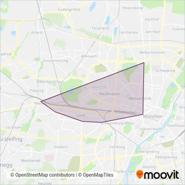 SEV Nacht München coverage area map