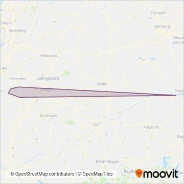 Схема покрытия компании Linienbündel Nordwest