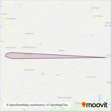 Схема покрытия компании Linienbündel Nordwest