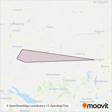SVL Süddeutsche Verkehrslinine GmbH & coverage area map