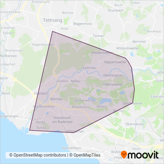 Strauss coverage area map