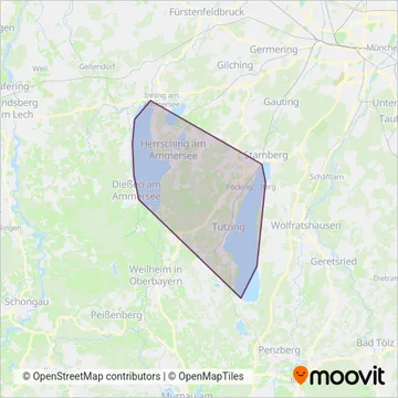 Схема покрытия компании Schifffahrt