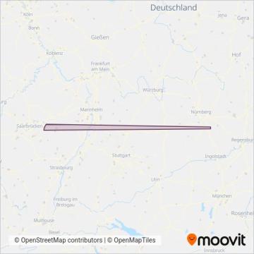 Схема покрытия компании Stadtwerke Zweibrücken (Канатная дорога)