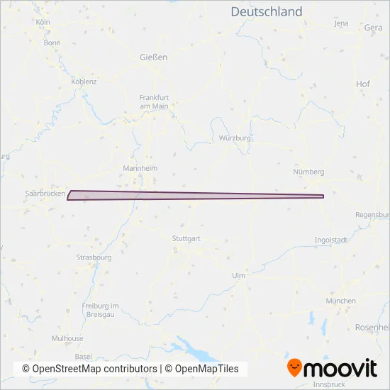 Stadtwerke Zweibrücken (Cable Car) coverage area map