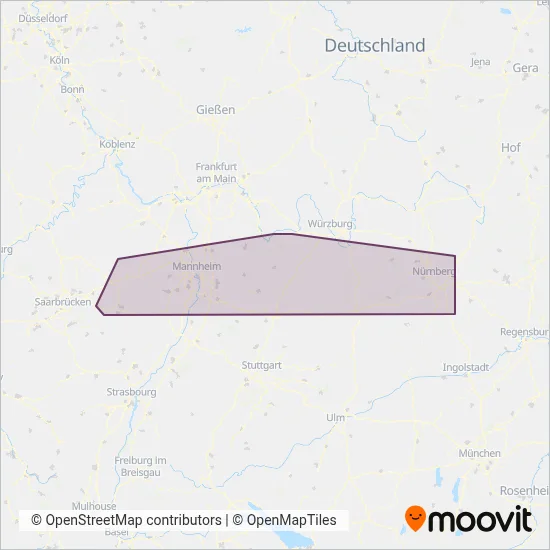 Ruftaxi coverage area map