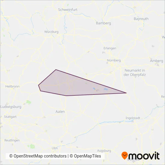 VSH1 coverage area map