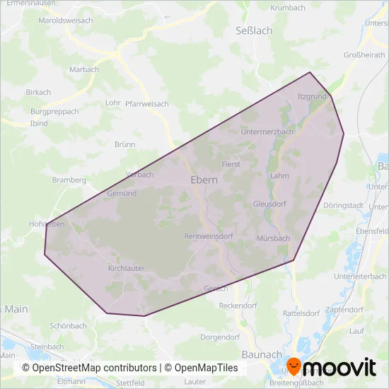 Huemmer coverage area map