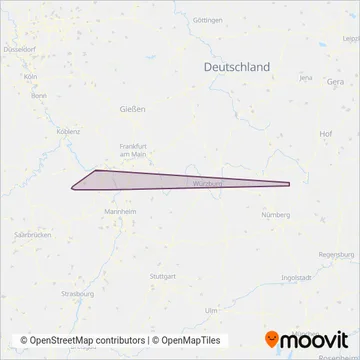 Kommunalverkehr Rhein-Nahe coverage area map