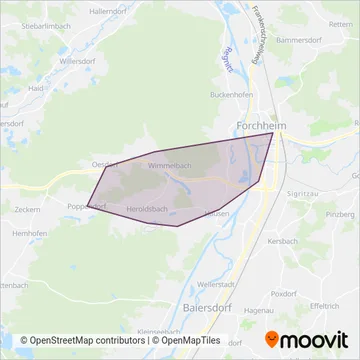 03-Forchheim coverage area map