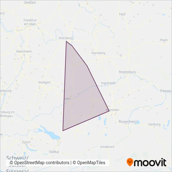 Arverio Bayern GmbH Verbundsgebiet