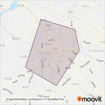 北京地铁线路的覆盖范围